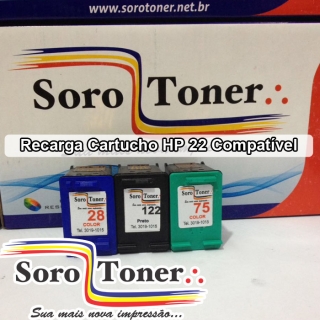 Recarga Cartucho HP 22 Compatível 