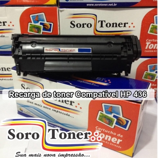 Recarga de toner Compatível HP 436 